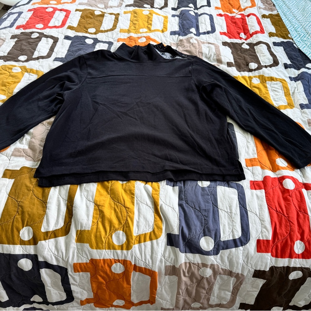 J. Crew Black Long Sleeve Tee - Picture 2 of 3